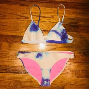 Triangl Purple Tye Dye Bikini Set